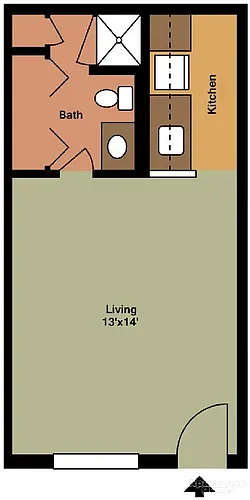 Floor plan Studio