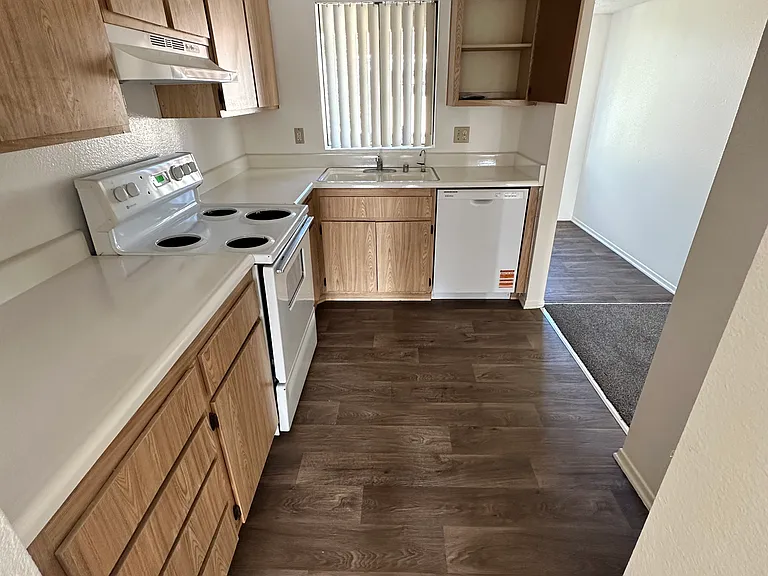 This is the two-bedroom apartment kitchen.