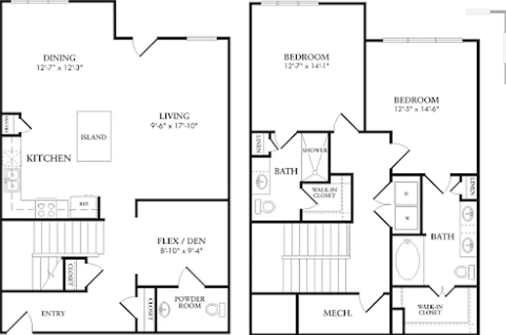 2 bed, 2.5 bath, 1635 sqft, $2,570 — Photo 3
