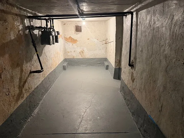 Ample storage in basement