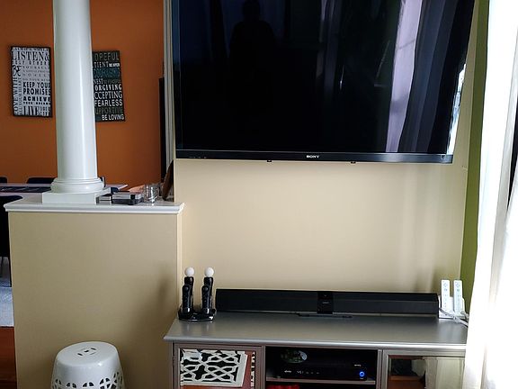 Mounted TV