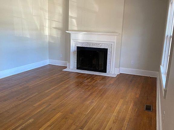 Living room with fireplace