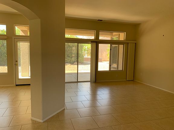 Living room and den area