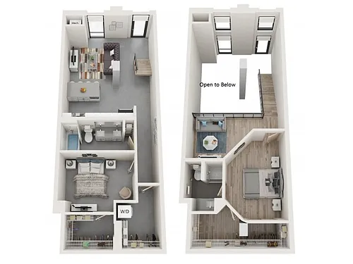 Floor plan Z - Walk Up Loft
