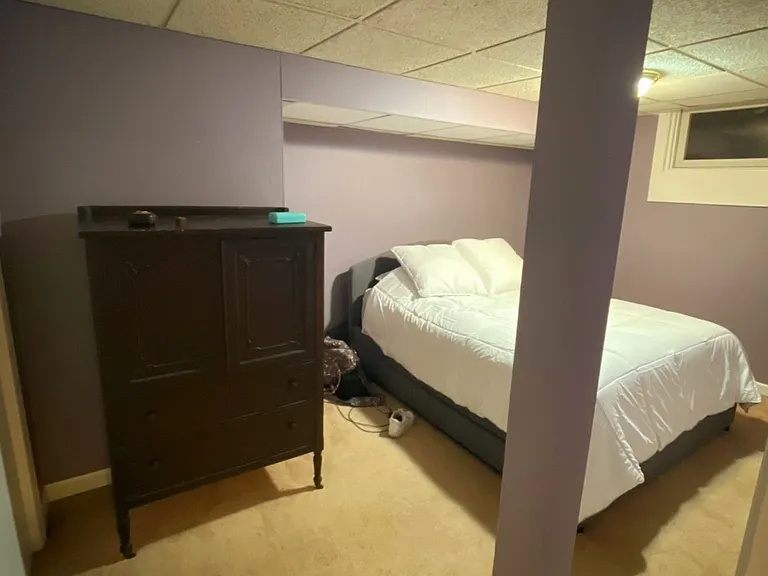 bedroom- furniture not included and there is a closet out of frame