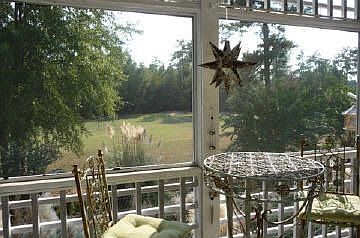 Porch Overlooks 16th Hole of Golf Course
