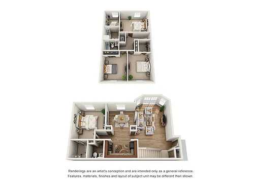 Floor plan 4 Bedroom Townhouse