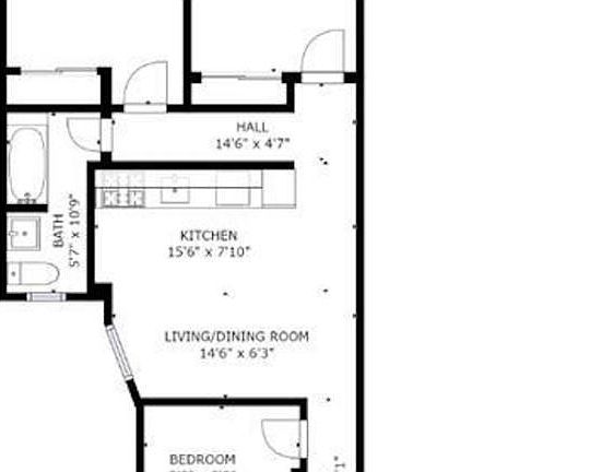 2nd image of 245 W 51st St #808F