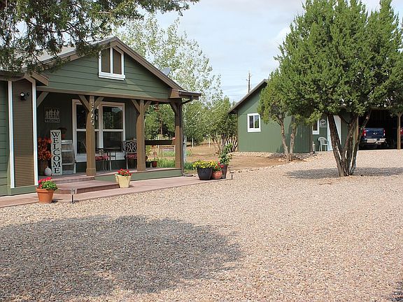 Home & lots of room to park.