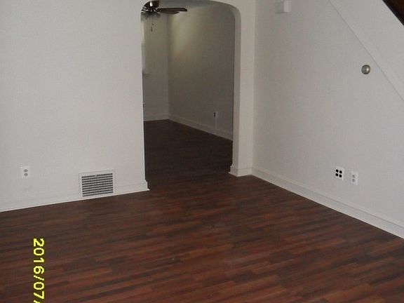 Living room into dining room