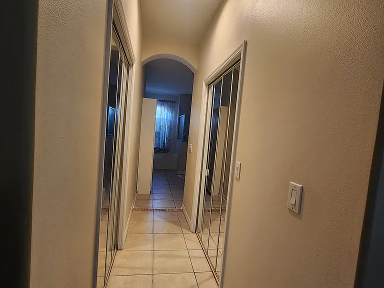 Master Bedroom Suite
Hallway to the Master Bath
Walk-in closet on the right
Additional closet space on the left