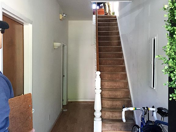 Locked foyer access to second floor apartment