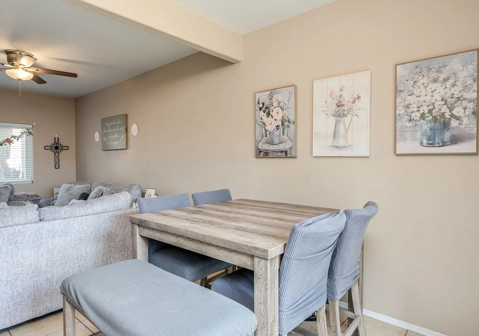 Spacious 3BR/3BA Tucson Home with Private Balcony & Fenced Yard | 3516 S Mission Rd #3 — Photo 3