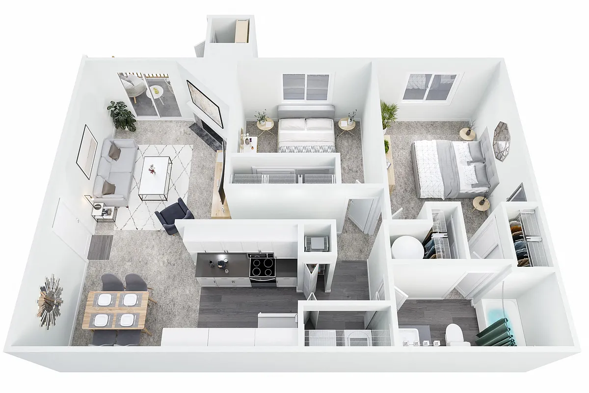 Floor plan The Tulip - 2x1