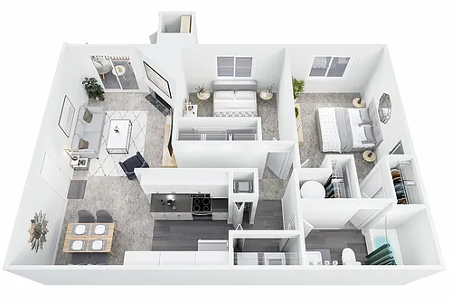 Floor plan The Tulip - 2x1