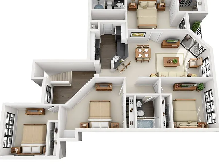 4 Bedroom | 2 Bath | 1407 SF | Attached Garage 4 Bedroom | 2 Bath | 1407 SF | Attached Garage