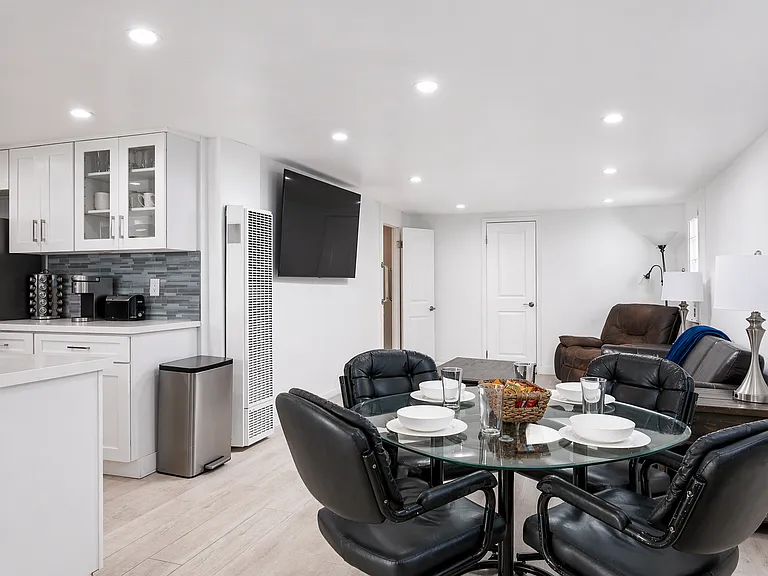 Dining space ideal for meals and group gatherings