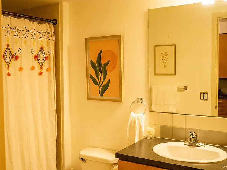 Bathroom with full tub and shower