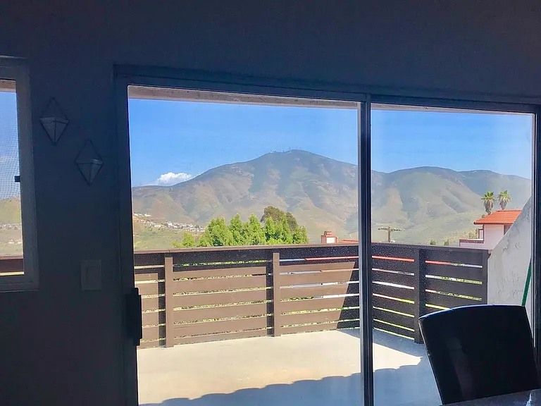 Large, spacious outdoor deck/balcony
