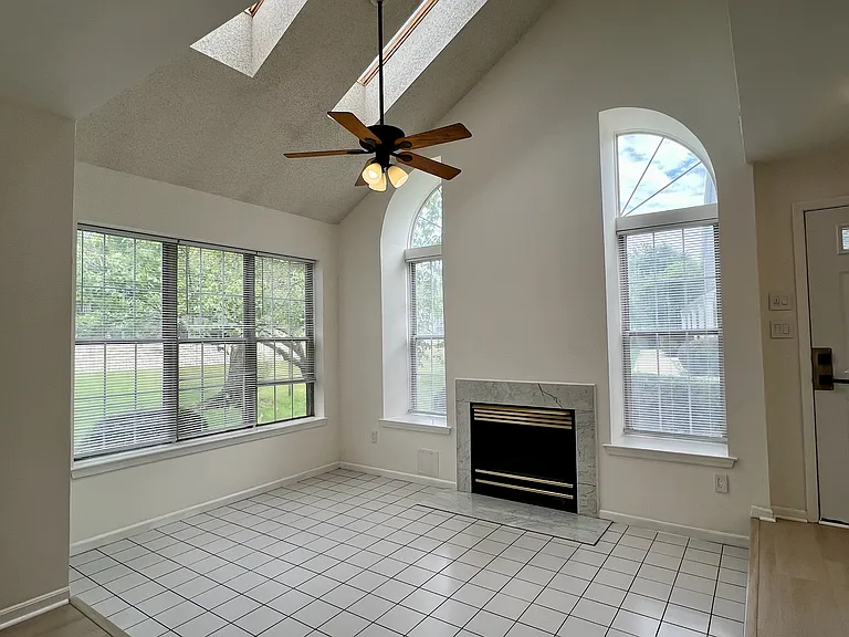 Bonus Room with large windows and two skylights.