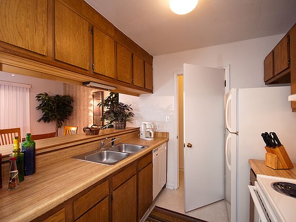 AS 2BR Flat Galley Kitchen