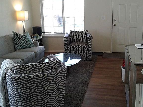 Living room, front door