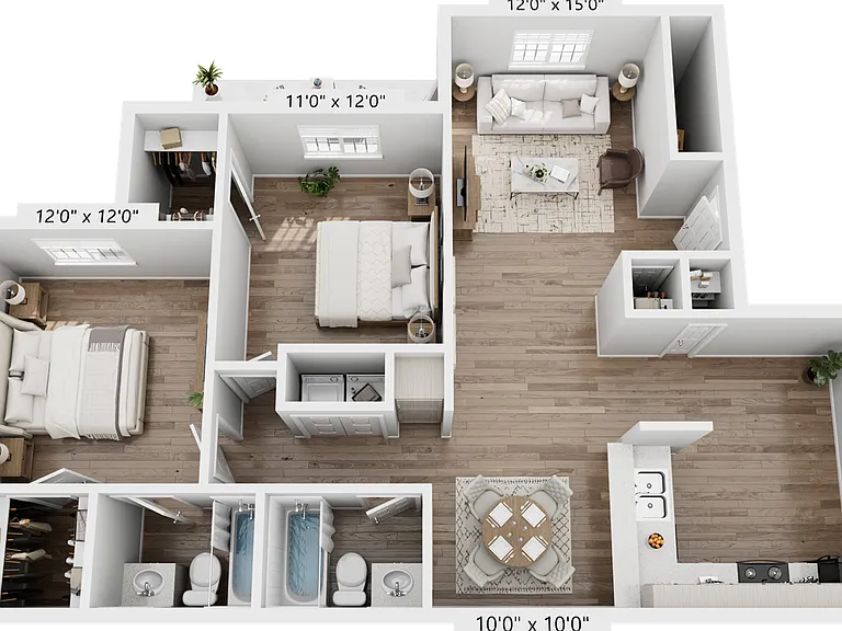 2 Bedroom 2 Bathroom