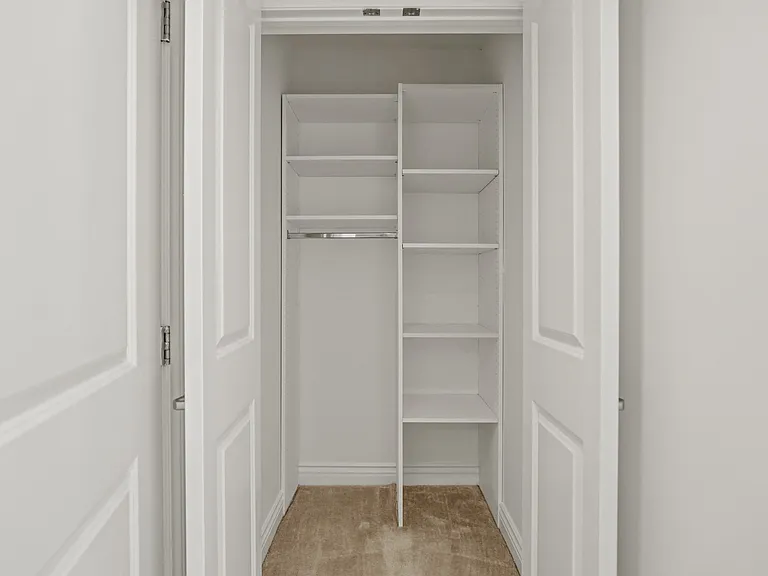 Closet with Built-In Shelving