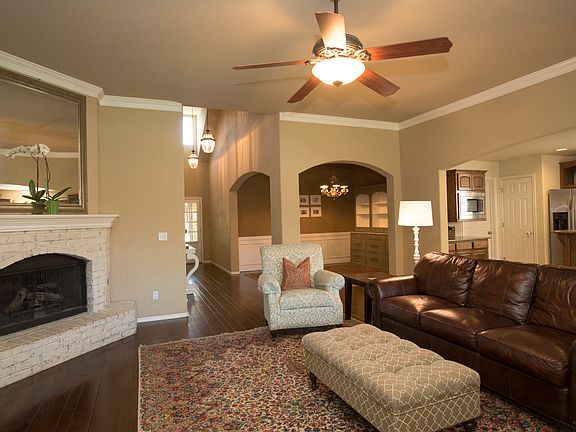 Living room open to kitchen