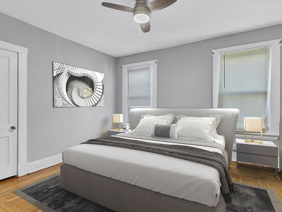 Master bed room - staged