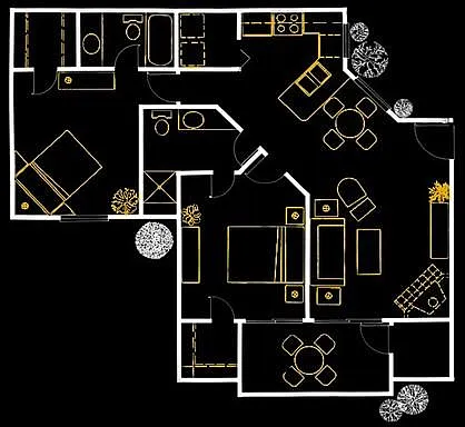 Floor plan 2 Bedroom