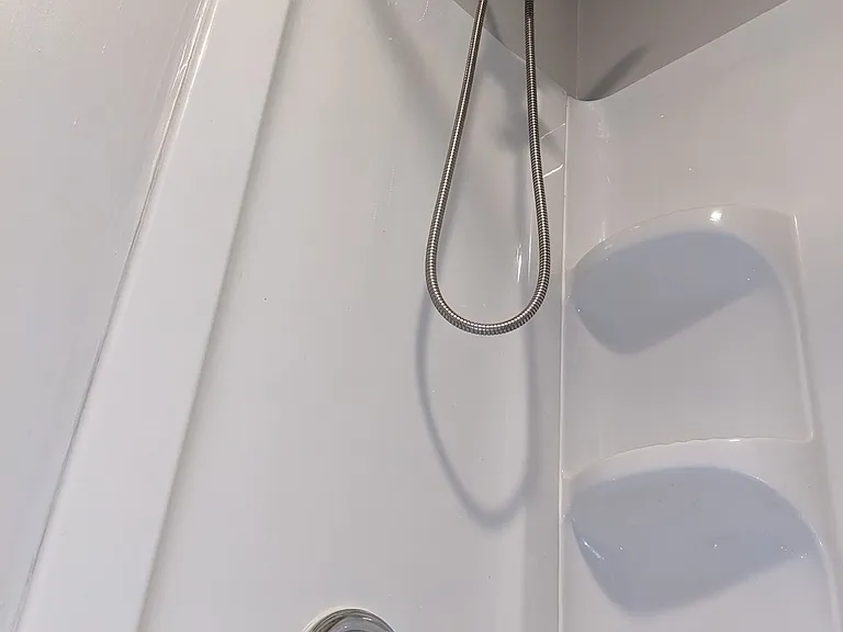 New tub surround and showerhead