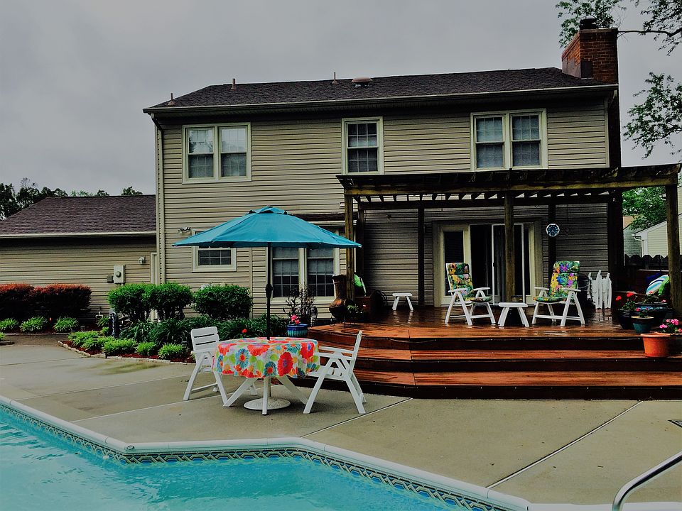 Deck and inground pool