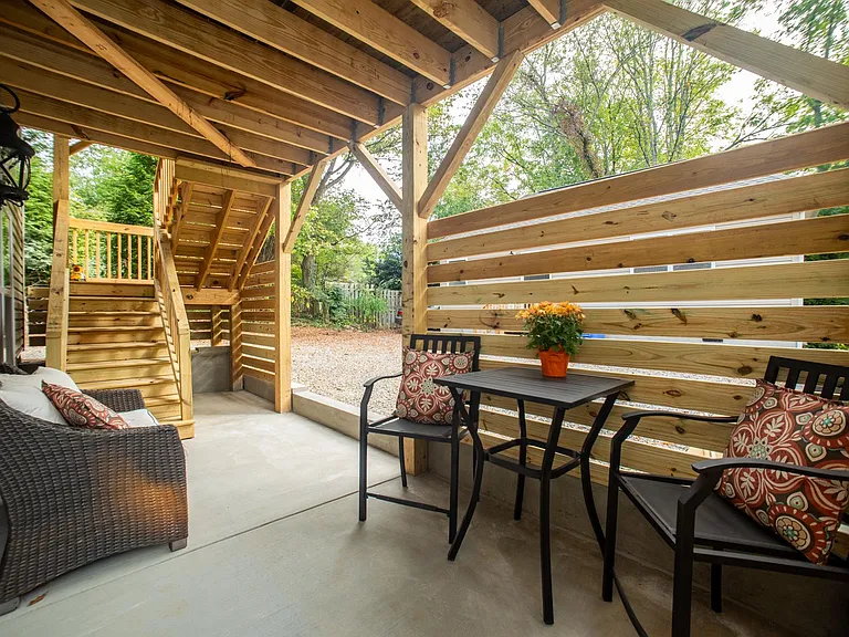Private patio area