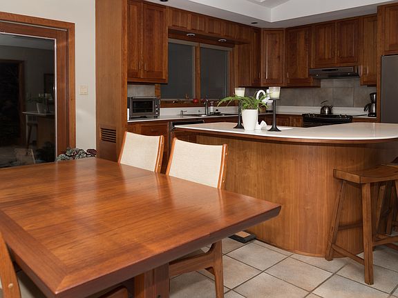 Dining room and kitchen