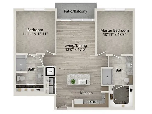 Floor plan B1A