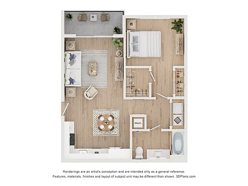 Floor plan 1 Bedroom