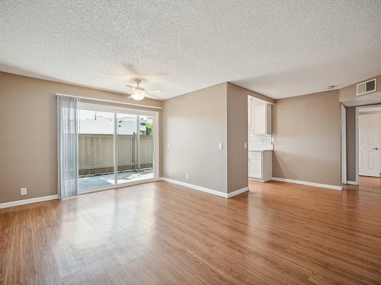 Our Premium Living Room in a Two Bedroom Two Bath Apartment at Meadow Creek Apartments in San Marcos, CA