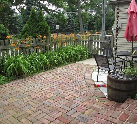Private paverstone patio
