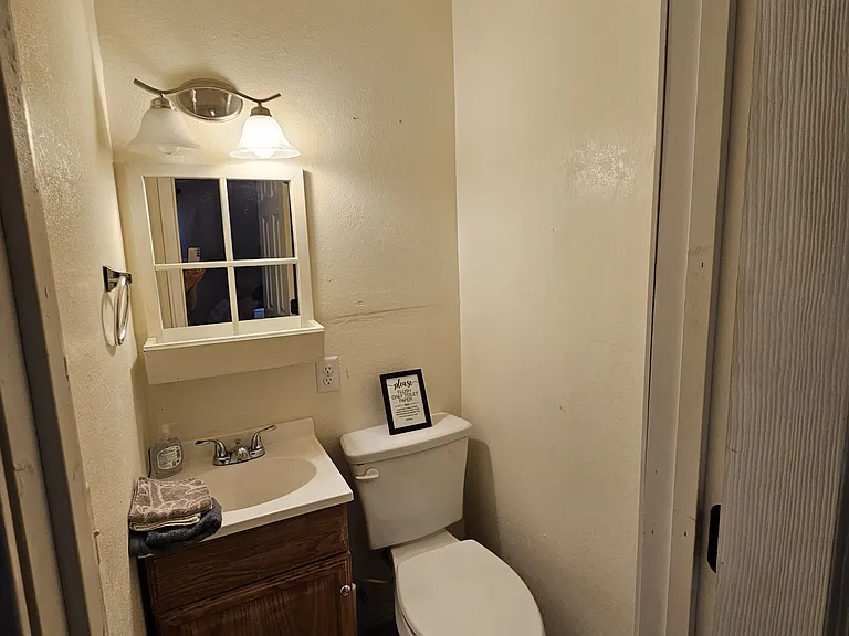 half bath attached to bedroom #1