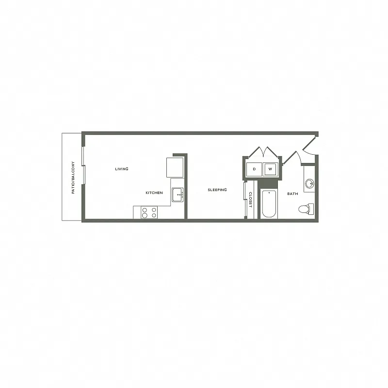 Floor plan Elderberry - Studio S02