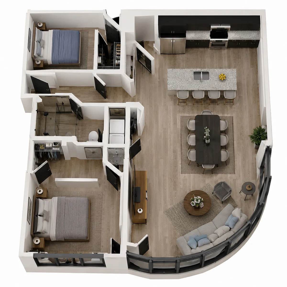 Floor plan Two Bedoom