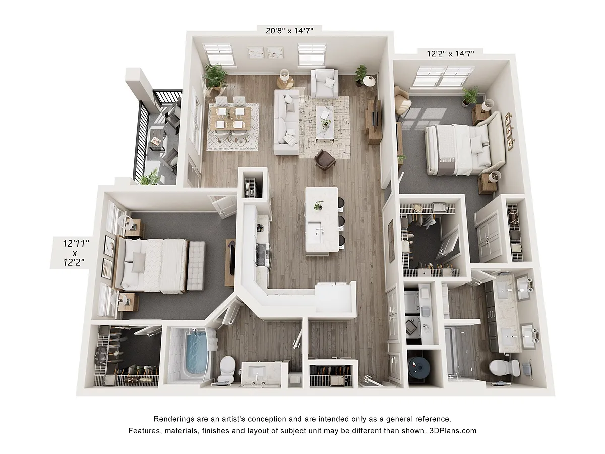 Floor plan B3