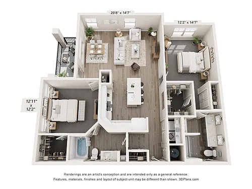 Floor plan B3