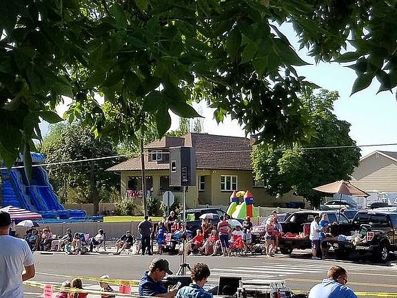 House across street parade