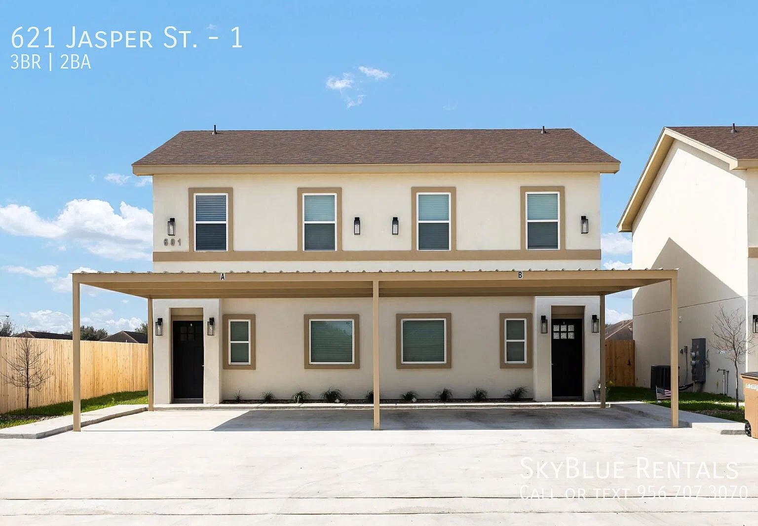 "Charming 3-Bedroom Townhouse with 2 Baths in Prime Edinburg Location 621 Jasper St." — Photo 1