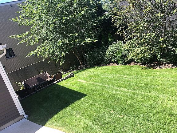 Private fenced in back yard 