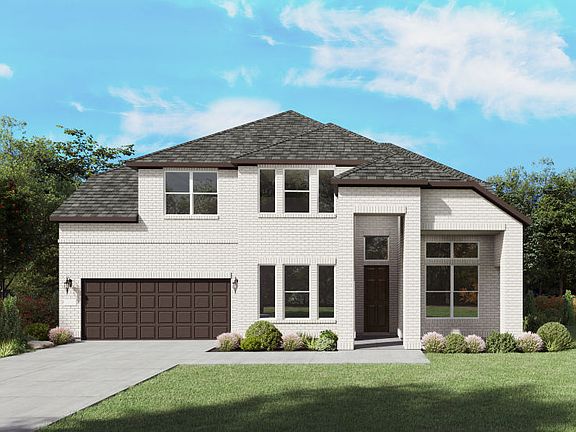 The Ferris, a two-story new home design shown with home exterior TR 201