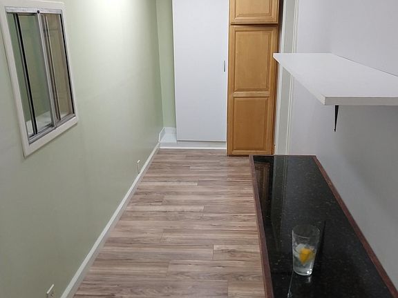 Back hall, pantry, eating counter