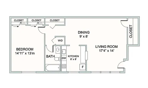 Floor plan One Bedroom